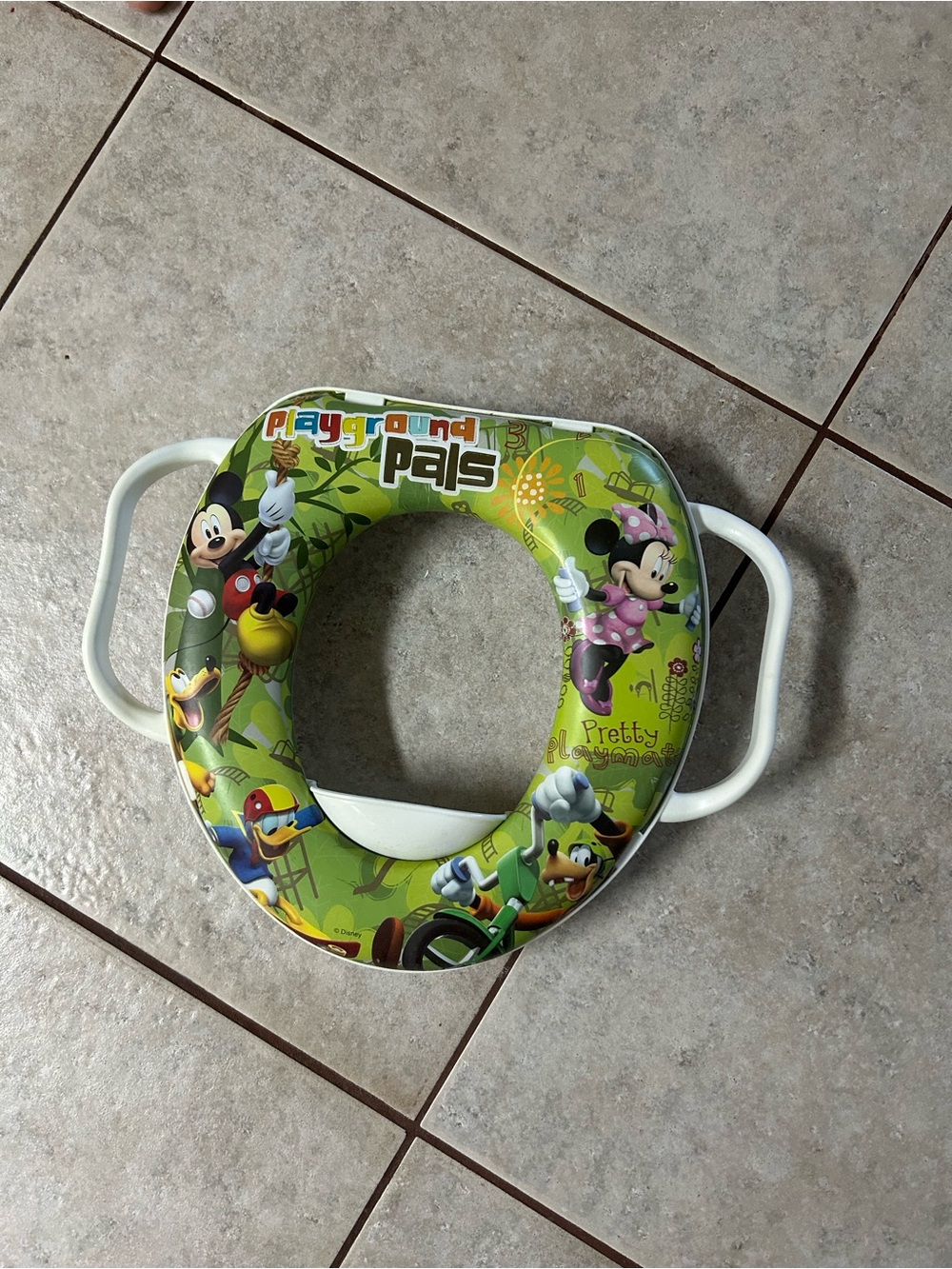 Playground Pals Green Kids Training Toilet Seat with Handles
